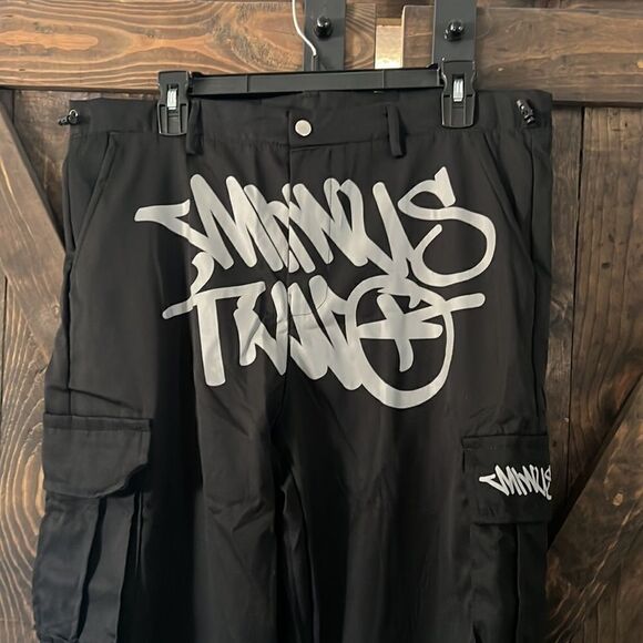 2023 Print Loose Men's Fashion Streetwear Multi-pocket Cargo Pants Y2k Hip Hop - Picture 3 of 15
